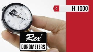 REX H1000  MiniDial Durometer product video presentation [upl. by Ydnam528]