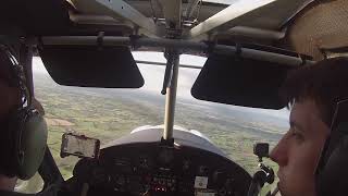 C42  Local flight amp practice field touchandgo with Jamie Kernan Aviation 101024 [upl. by Hurd]