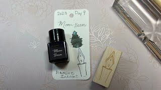 Christmas in July Diamine Inkvent 2023  Day 9  Moon Beam [upl. by Retsam]