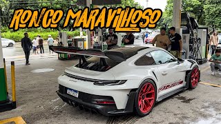 NOVA PORSCHE GT3 RS ACELERANDO TUDO NA RUA🔥🚀 CARRO BATEU NO POSTINHO [upl. by Alejo]