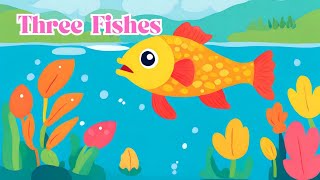 Three Fishes Kids Story l Moral Story trending kids kidsvideo english [upl. by Antoine]