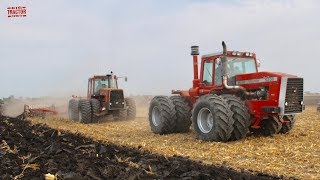 710 HP Massey Tractor Team Pulls a 20 Bottom Plow [upl. by Aiselad]