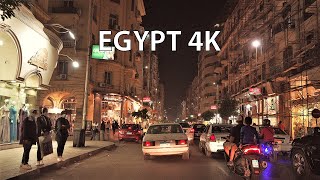 Cairo 4K  Night Drive  Driving Downtown [upl. by Derrej]