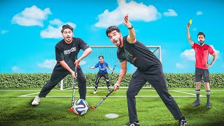 S8UL PLAYS HOCKEY WITH FOOTBALL   ULTIMATE FUN [upl. by Arlan]