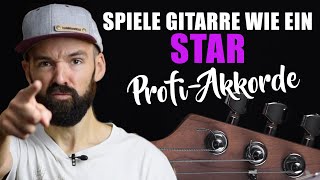 Einfache schöne Akkordverbindung Ohne Barre Akkorde  super für Anfänger auf der Gitarre [upl. by Paddie]