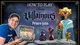 How to Play Prince John in Disney Villainous Introduction to Evil [upl. by Manda626]