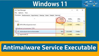 Antimalware Service Executable High Disk Usage Windows 11 [upl. by Celestine]