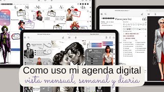 CÓMO USO LA VISTA MENSUAL SEMANAL Y DIARIA EN MI AGENDA DIGITAL [upl. by Ilek]