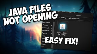 How to Open Java Files that Wont Open OptifineShadersForge [upl. by Euv595]