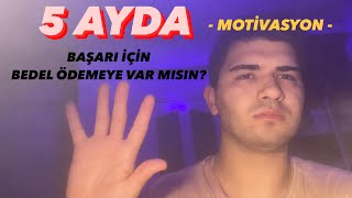 5 Ayda Derece yapabilir misin Başarabilir misin  •Motivasyon yks yks2024 başarı [upl. by Jerald]