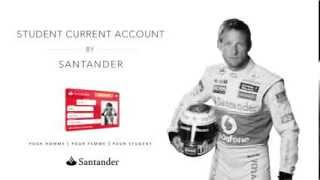 Santander Student Current Account quotPour Studentquot  with Jenson Button [upl. by Elbag]