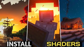 INSTALL SHADERS 🔥 minecraft [upl. by Prior656]