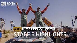 Stage 5 Highlights  Rallye du Maroc 2024 W2RC [upl. by Accalia]