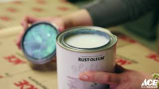 Rust Oleum Glitter Paint Demo [upl. by Noivax536]