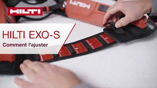 Hilti EXOS Exosquelette conçu pour le travail en hauteur  comment lajuster et le mettre en place [upl. by Clem947]