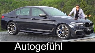 BMW 5Series G30 5er FULL REVIEW test driven allnew neu gen 20172018  Autogefühl [upl. by Magulac]