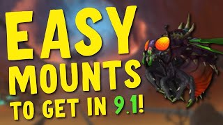 Easy Mounts to Get in WoW Shadowlands Patch 91 [upl. by Attoynek]