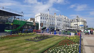 EASTBOURNE East Sussex 5K Ultra HD  Eastbourne Beach  EastBourne Pier  South of England [upl. by Nikola]