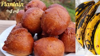 HOW TO MAKE THE BEST 🇬🇭 PLANTAIN PUFF PUFFBOFROT TOOGBEI RECIPE COLLABORATION RhemaHealthyWay [upl. by Eilyk]