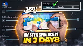 🔥Learn gyroscope in 3 days  Best gyroscope tips and tricks for close range BGMIPUBG MOBILE [upl. by Adilem]