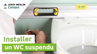 Comment installer un WC suspendu  Leroy Merlin [upl. by Melborn]