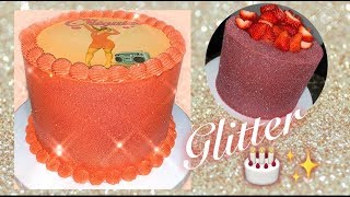 SPARKLY GLITTER CAKE [upl. by Gustaf]