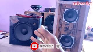 DIY  4inch Subwoofer Box  80W Subwoofer  Smooth Basswoffer comparison home mad vs universal [upl. by Ondine]