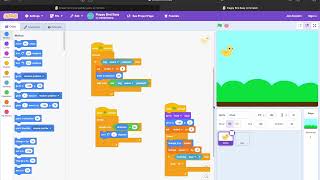 Tutorial for creating a quotFlappy Birdquot game on scratch  How to create a Flappy Bird game on Scratch [upl. by Tallie]