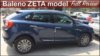 Maruti Baleno Zeta Model InteriorExterior Walkaround and Review [upl. by Ailekat595]