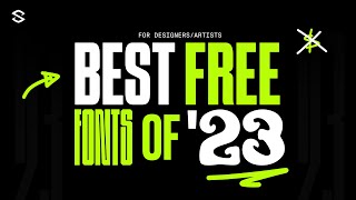 Best Free Fonts for Designers 2023 [upl. by Brom430]