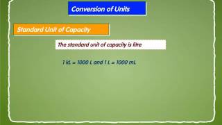 Conversion of Units of length mass and capacity [upl. by Nylyak]