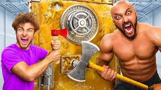 WORLDS STRONGEST MAN vs 500000 BANK VAULT [upl. by Aronel]