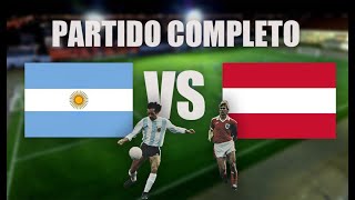 AUSTRIA 1 ARGENTINA 5 Amistoso 1980 Partido completo [upl. by Odnomra]