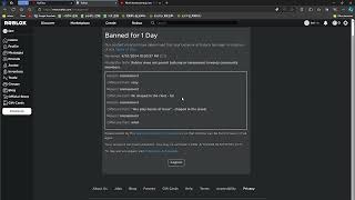 roblox ban lol [upl. by Ayam698]