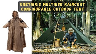 Onetigris Multiuse Raincoat Configurable Outdoor Tent [upl. by Aryan985]