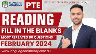 PTE Reading Fill in the Blanks  February 2024 Exam Predictions  Language Academy PTE [upl. by Attevroc]