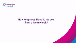 What is the recovery period from a tummy tuck [upl. by Eam405]