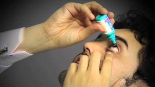 طريقة استعمال قطرات العيون فيديوتويت Eye Drops Use [upl. by Aisnetroh]