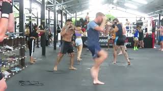 World Champion Jonathan Haggerty joined my little boys Muay Thai class this evening [upl. by Burkley]