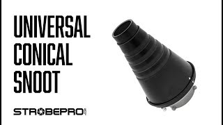 Strobepro Universal Conical Snoot [upl. by Yelir]