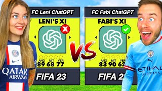 FC Fabi vs FC Leni  ABER ChatGPT bestimmt unsere Teams ⚽️ [upl. by Enyawd]