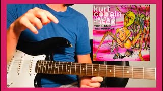 Poisons Gone  Kurt Cobain Guitar lesson  Tutorial [upl. by Ynalem]