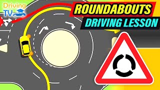 FULL DRIVING LESSON IN ROUNDABOUTS [upl. by Delly]