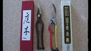 Sentei and Tobisho AType secateurs [upl. by Anitnatsnoc]