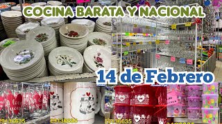 14 DE FEBRERO ♥️ Mega Tienda de COCINA BARATA Y NACIONAL 🤑 Cristaleria Tazas Platos Plasticos [upl. by Conroy680]