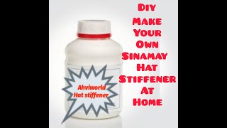 How to make hat stiffener DIY make your own stiffener at home Ahviworld [upl. by Cann517]