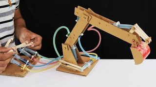 How to Make Hydraulic JCB From Cardboard [upl. by Goar736]