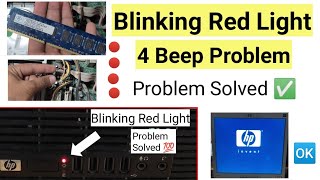 CPU Red Light Blinking Problem Solved 100 [upl. by Novick]