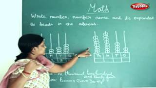 STD 4TH MATHS  Write Number Numbers Name amp Expanded the beads in the Abacus  Knowing Numbers [upl. by Bissell]