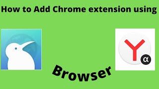 How to Add Chrome Extension on Yandex Browser 2024 [upl. by Ahsauqal]